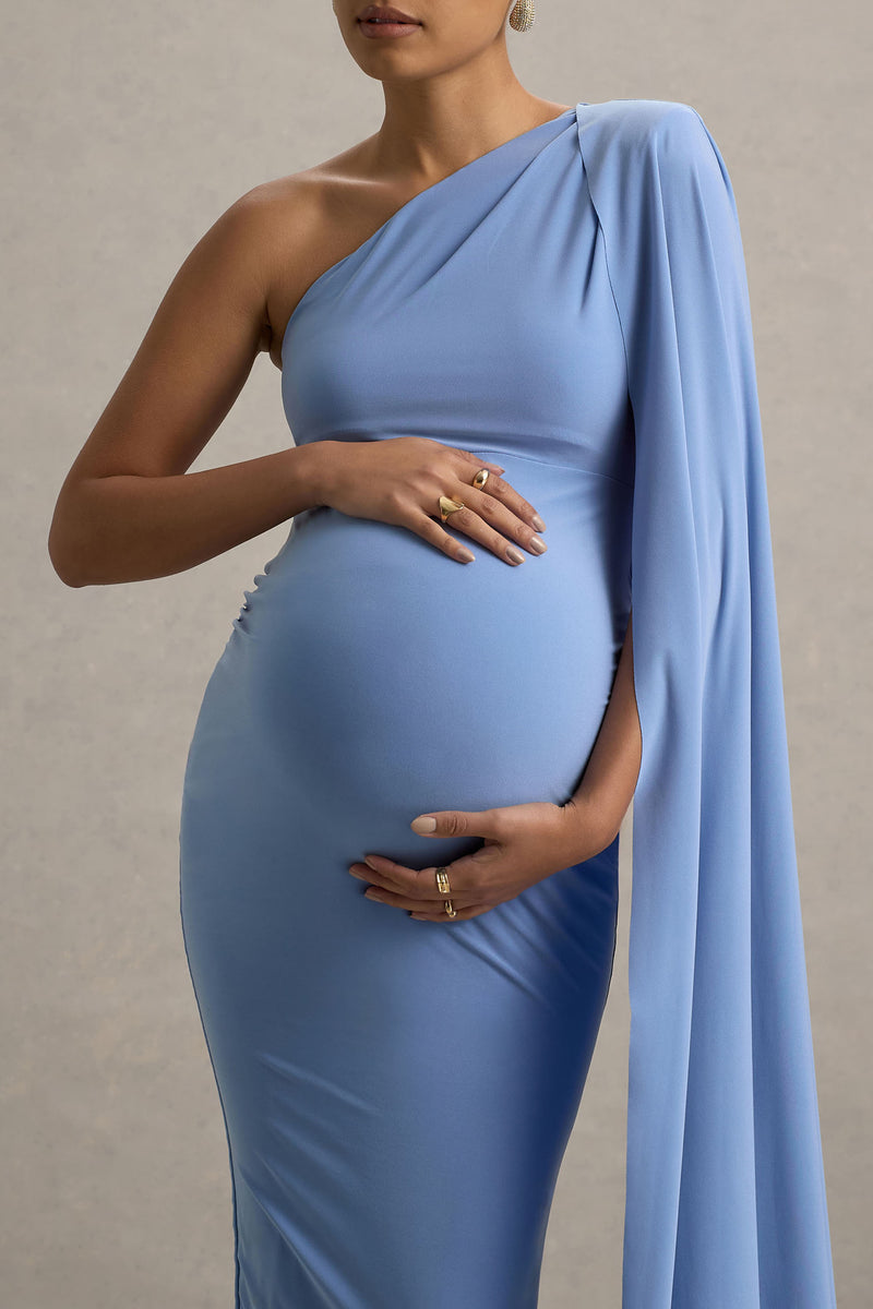princess polly baby blue dress YOURS Plus Size Cobalt Blue Paisley Print Tiered Dress