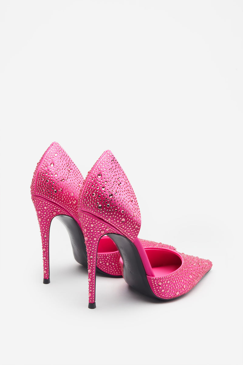 Light pink outlet glitter heels