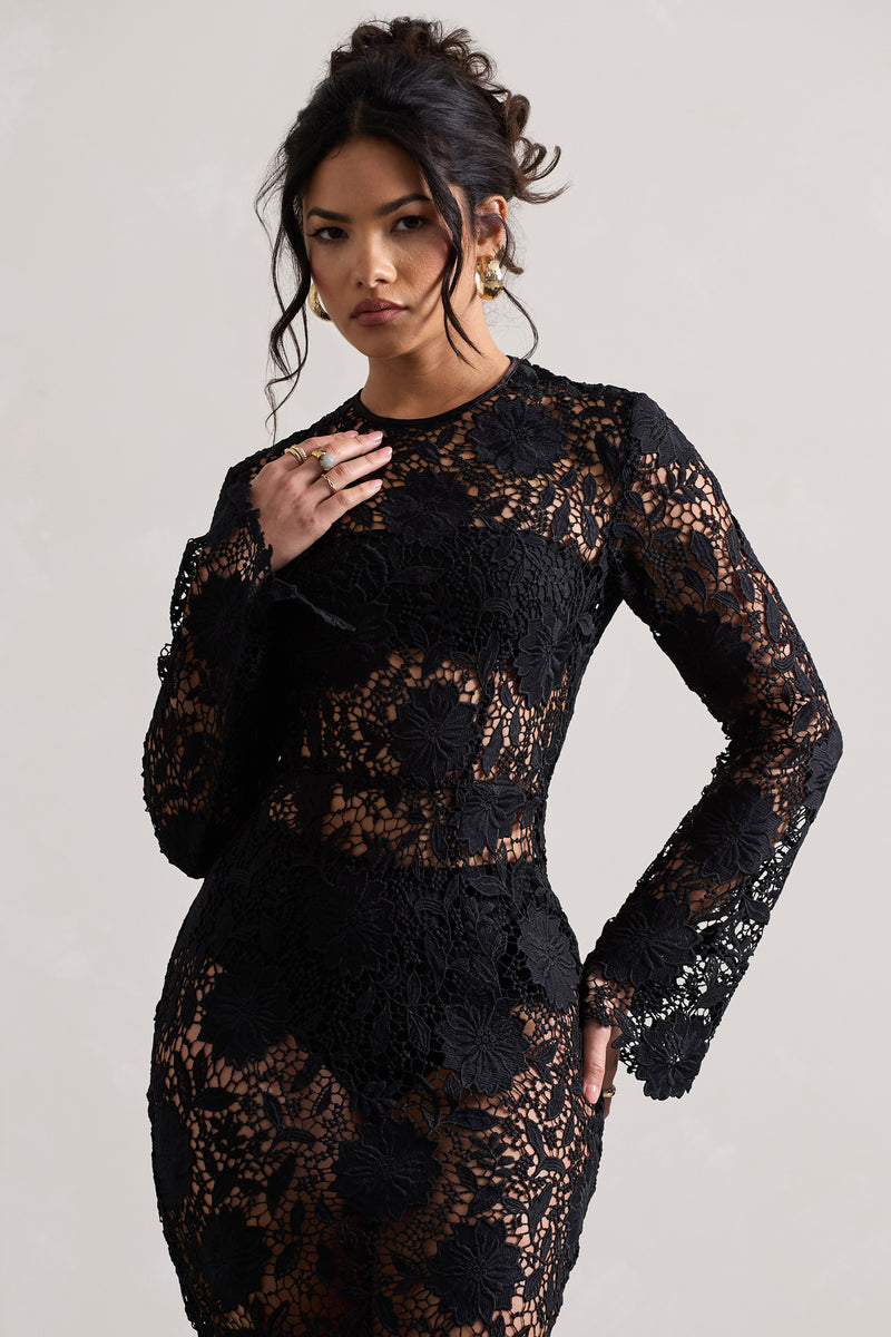 通販超特価Saint Germain Lace Dress Black Herlipto ワンピース