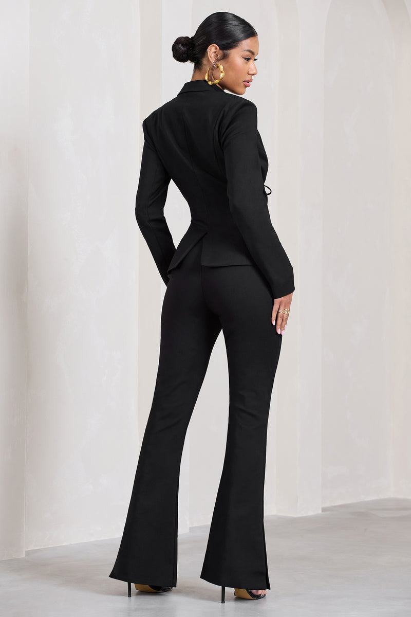 Women's Body Wrap 47820 The Catwalk Lites Long-Leg Panty (Black M) 
