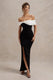 WB_HR_CL127770225-EvaBlack_WhiteBardotBowDetailMaxiDressWithThighSplit0