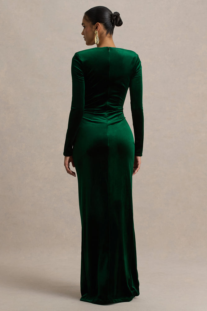 green homecoming dresses 2025 Dark Green Homecoming Dress With 3D Lace Flowers – Lisposa main image 1