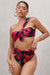High Tide | Multi Print High Waisted Twist Front Bikini Bottoms - Club L 