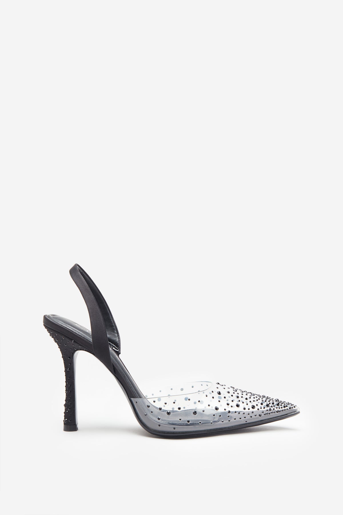 Covergirl Diamante Sling Back Pointed Heels