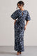 Elidy | Animal Print Ruched Flutter-Sleeve Cut-Out Maxi Dress - Club L 