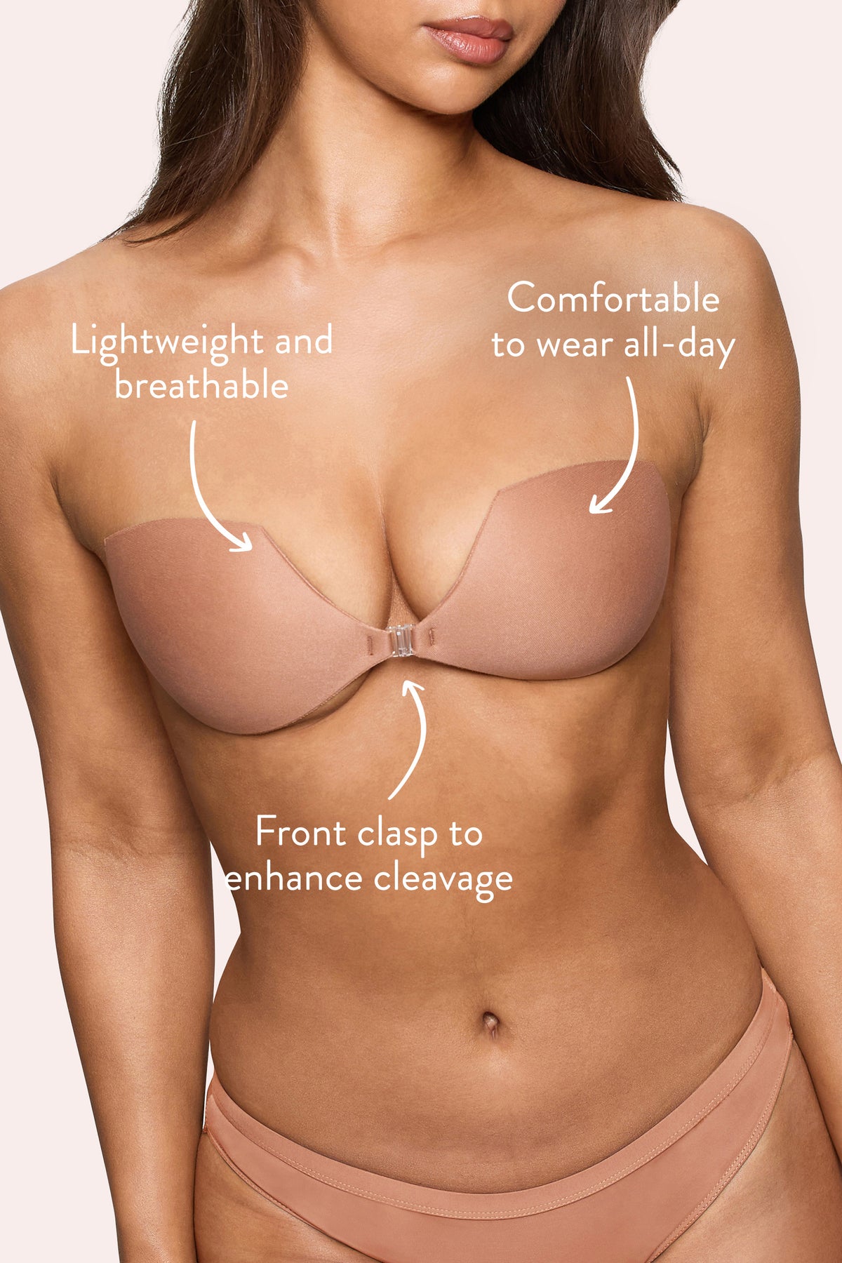 Demi Sticky Bra | Boomba Caramel Demi Sticky Bra - Club L 