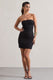 Indie | Black Bodycon Bandeau Mini Dress With Cut-Outs - Club L 