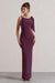 Kacey | Plum Twisted Knot Maxi Dress - Club L 