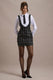Oxford | Black Boucle Sleeveless Pinafore - Club L 