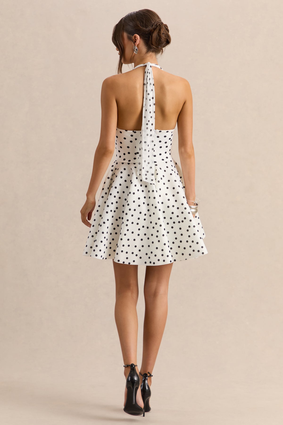 sachin and babi light blue dress Windsor Cutest Vibe Halter Drop Waist Skater Dress