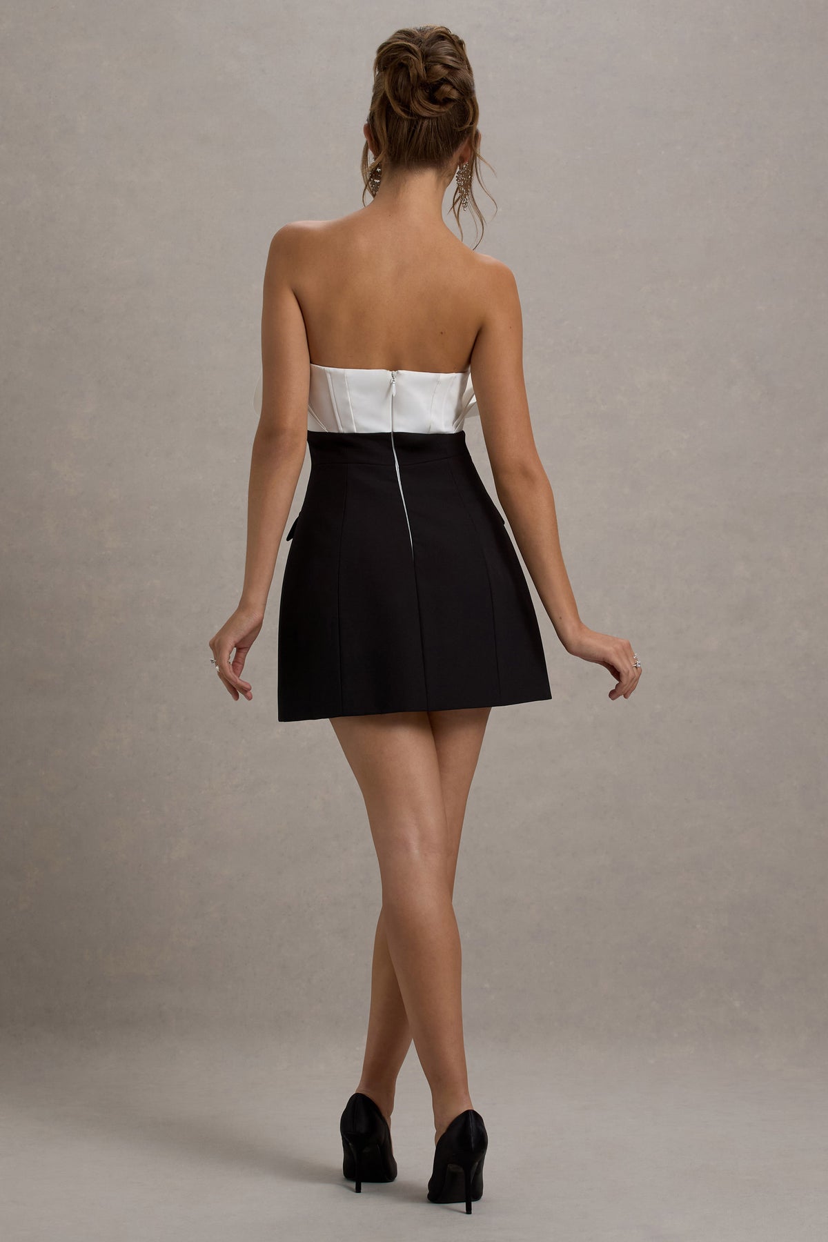WB_HR_CL135099240-Clare_Black_WhiteRuffledStraplessTailoredMiniDressBLACKANDWHITE10