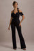 Aurea | Black Halter-Neck Flared-Leg Jumpsuit - Club L 