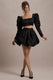 Tosca | Black Satin Bubble Mini Skirt - Club L 