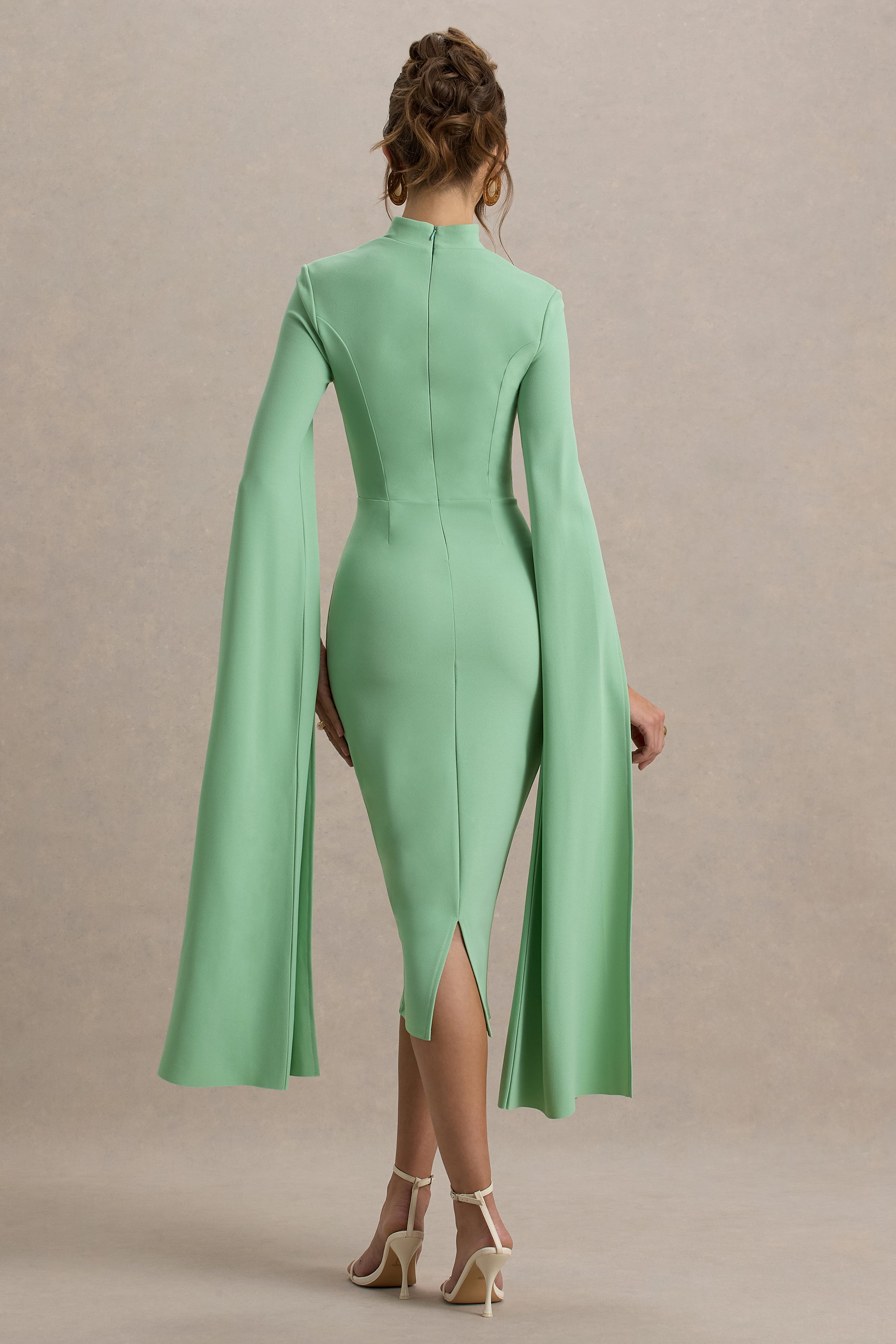 HR_CL135274351 - Linden Light Green Bodycon Cape-Sleeve Midi Dress1.jpg