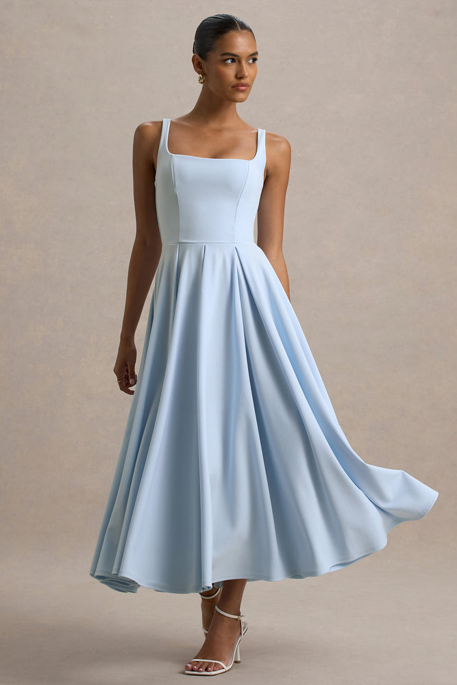 jewels formals prom dresses Iris Maxi Dress in Light Blue | OMNES | Ethical & Affordable Clothing main image 1