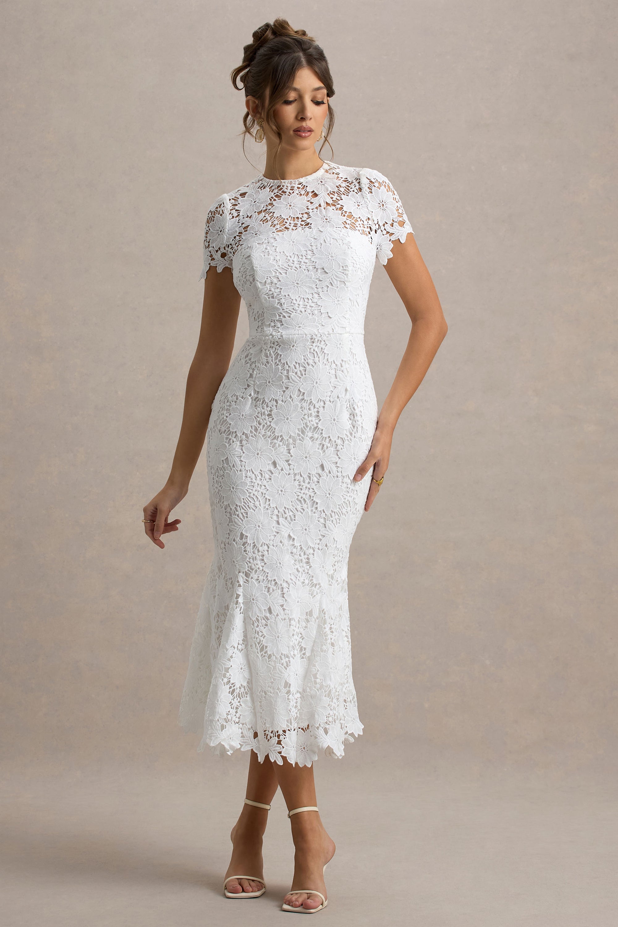 white lace midi dress uk White Lace Dresses - Maxi & Midi Styles