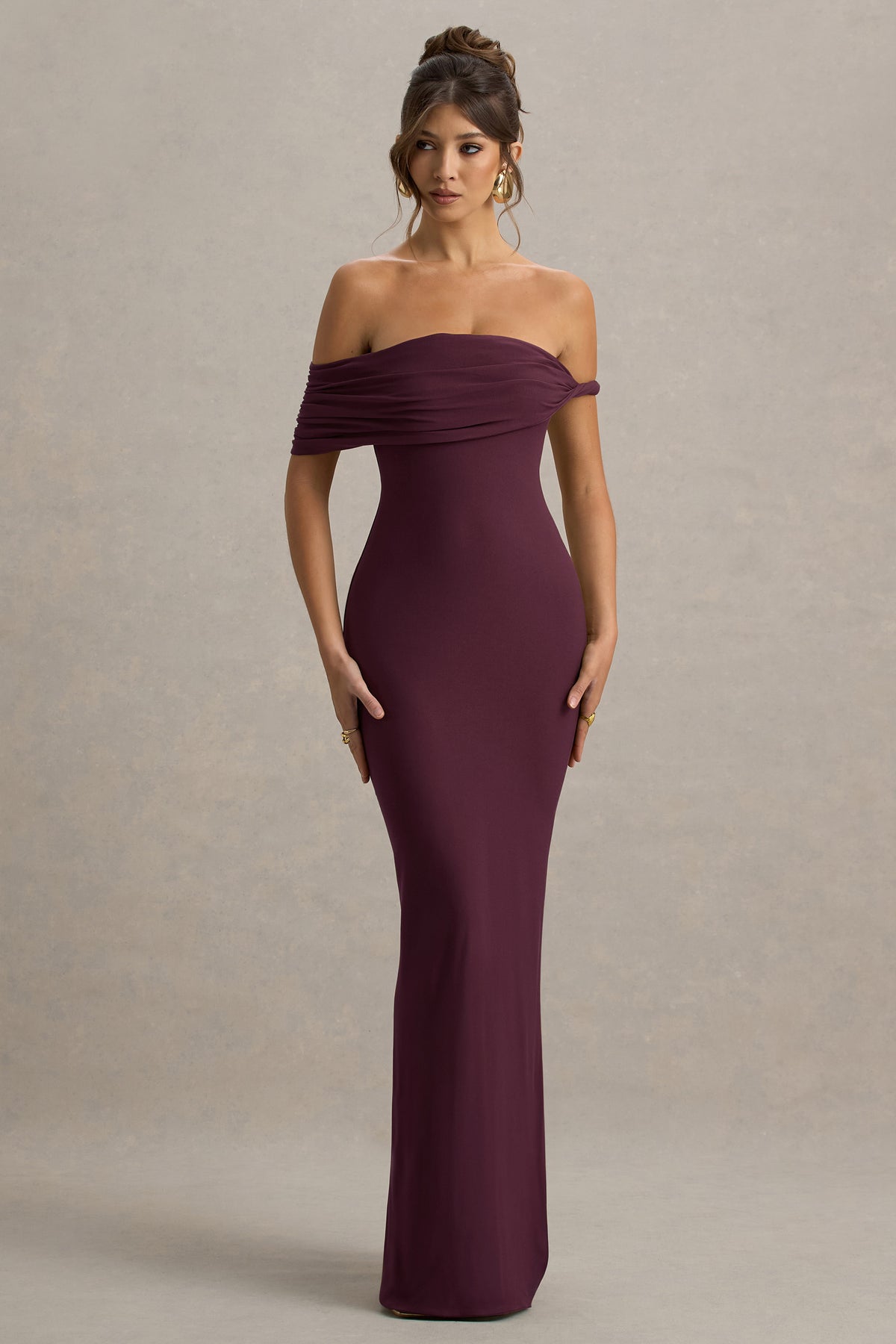 burgundy maxi dress uk TFNC SIDONY BURGUNDY MAXI DRESS