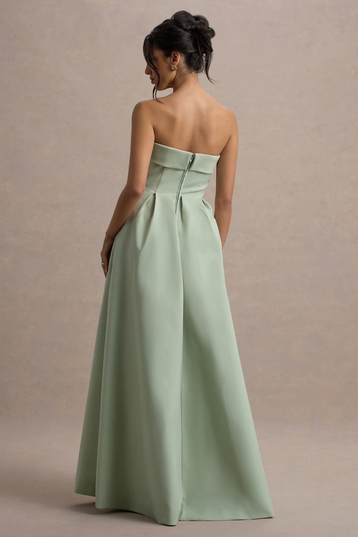 Robe De Demoiselle D'Honneur J.Crew Mandy - Sans Bretelles, Rayée Seersucker Vert - Taille 6 - Neuf Avec étiquettes