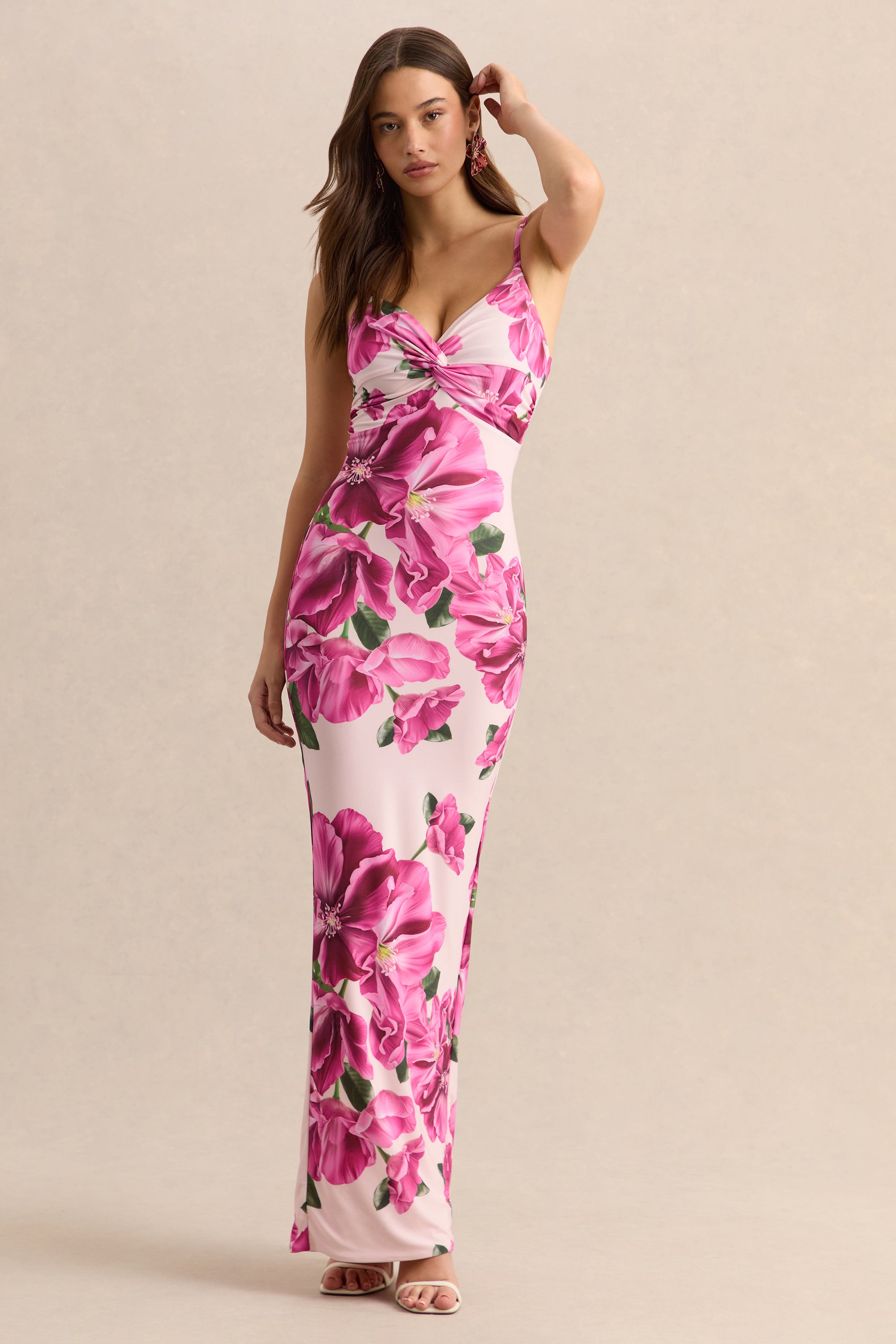ECM_HR_CL135964084 - Luz - Pink Hibiscus Floral Print Strappy Maxi Dress 02.jpg