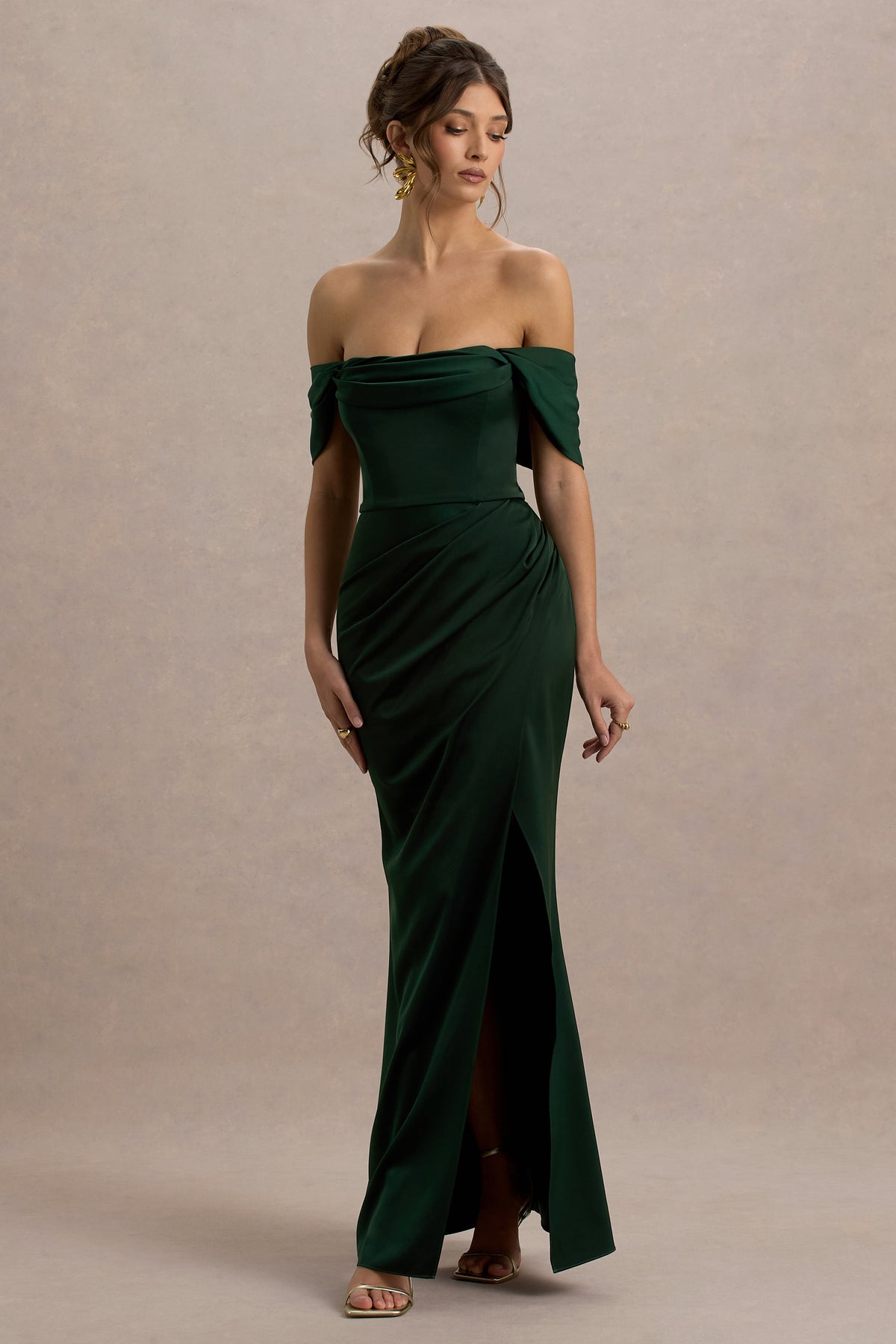 slim fit dress slacks Raleigh Recycled Cowl Back Midaxi Dress main image 0