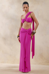 ECM_HR_CL136245330 - Tranquil _ Hot Pink Bandeau Top With Chest Cut-Out and Sash + ECM_HR_CL136246330 - Azura _ Hot Pink Wrap Maxi Skirt With Sash 0 (1).jpg