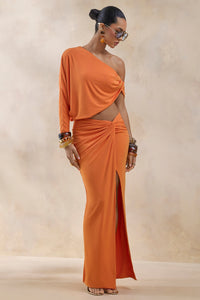 ECM_HR_CL136278016 - Marlena _ Orange Twisted Split Maxi Skirt  2.jpg