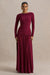 HR_CL136331037 - Aniyah Burgundy High-Neck Maxi Dress With Ruched Detailing03H.jpg