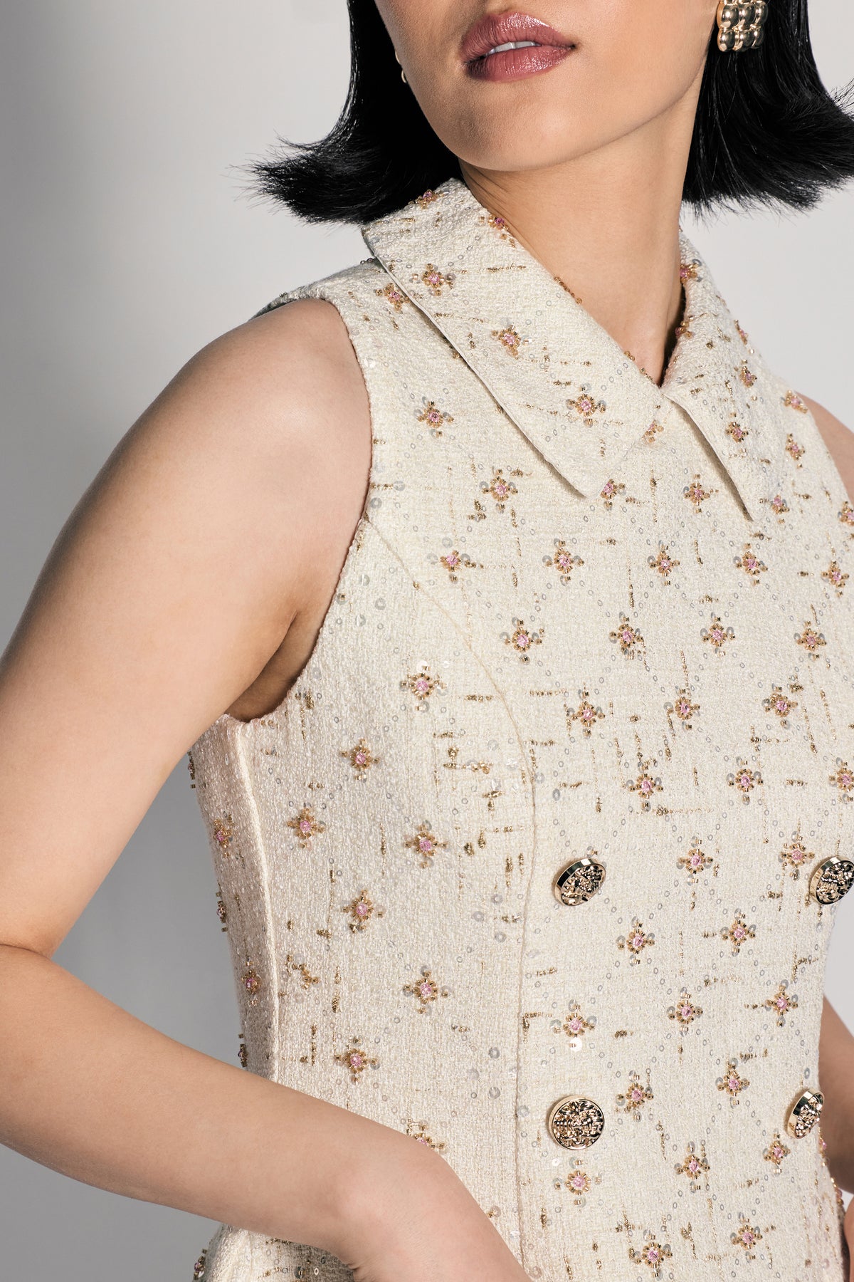 ECM_HR_CL136428116 - Little Star | Cream Embellished Boucle Tailored Mini Dress3.jpg