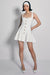 ECM_HR_CL136446005 - Love Yourself | White Square-Neck Mini Dress With Buttons 0.jpg