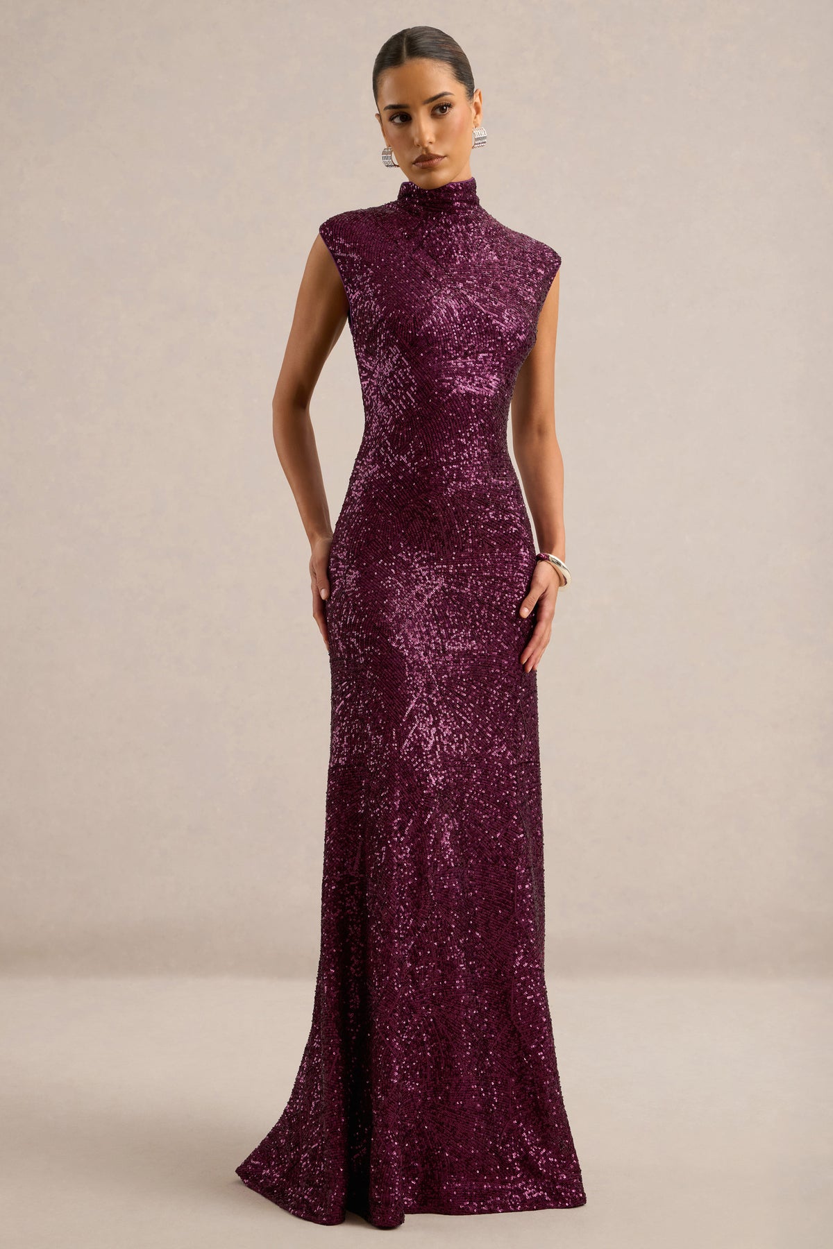 CL13667609006_ECM_HR_CL136676090_-_Cecy___Purple_Sequin_High_Neck_Maxi_Dress1