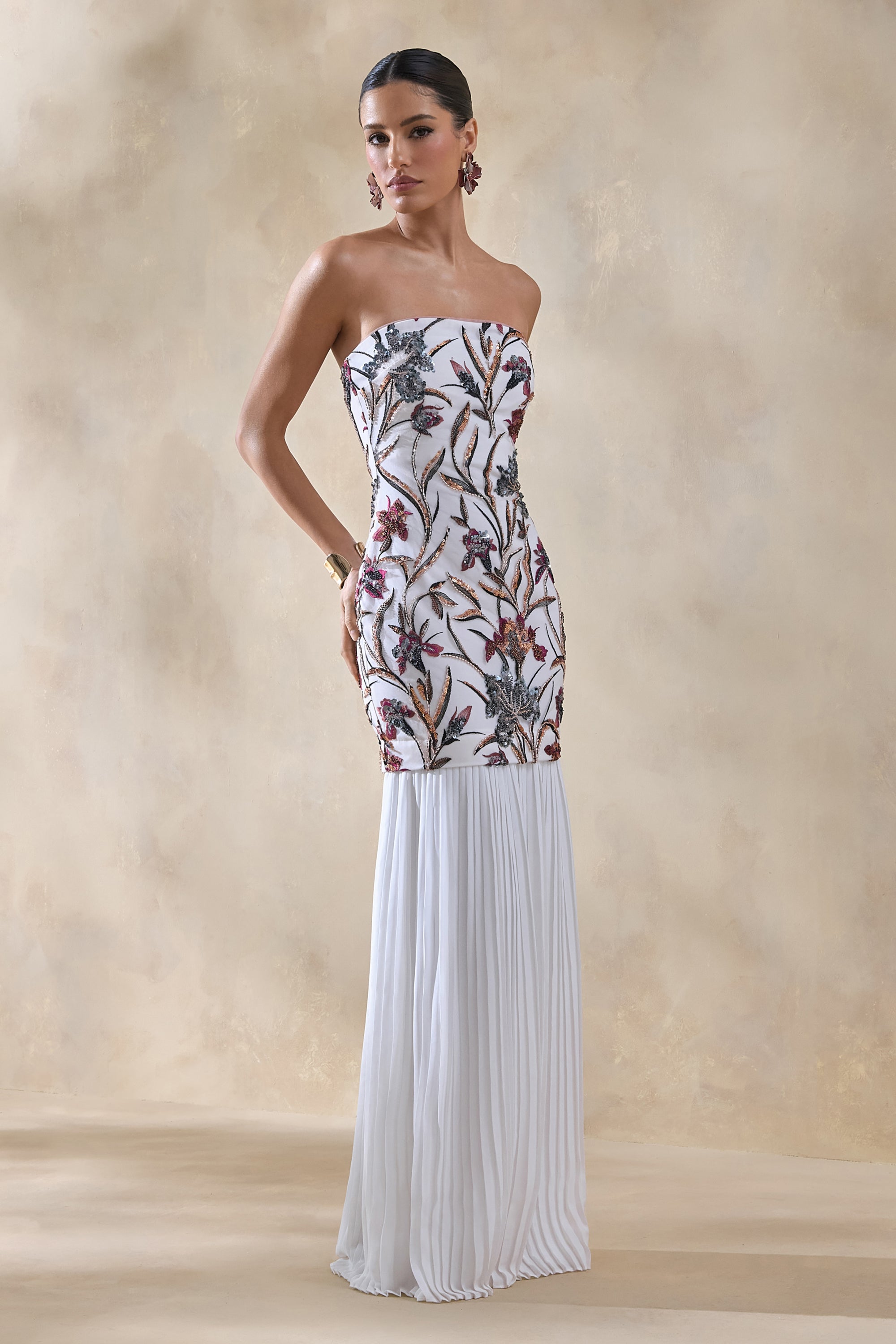 cream sequin dress uk Midnight Siren Sequin Midi Dress - Cream - Stylish DRESSES