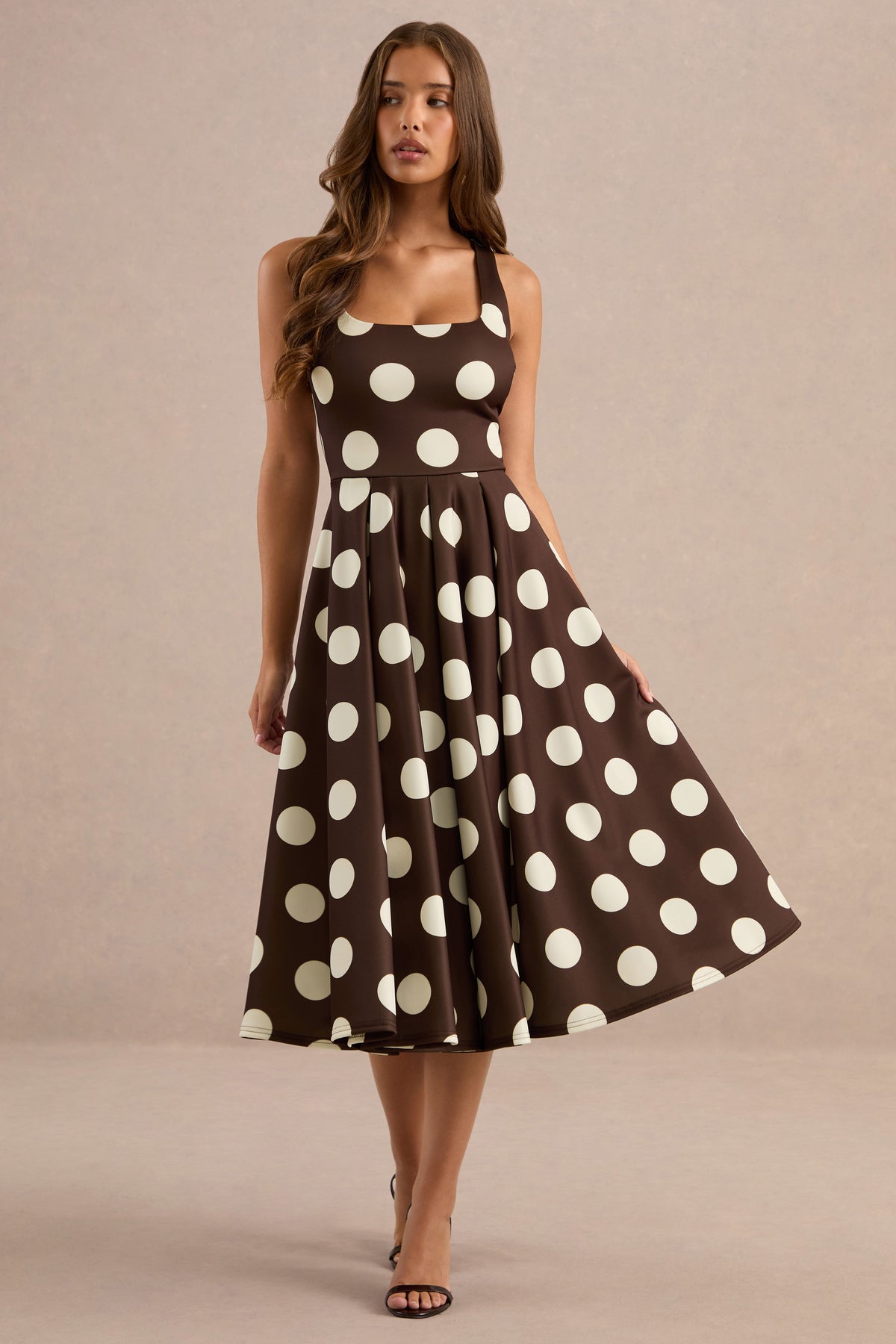ECM_HR_CL136792022_Berta Dark Brown Polka-Dot Square-Neck Midi Dress 23.jpg