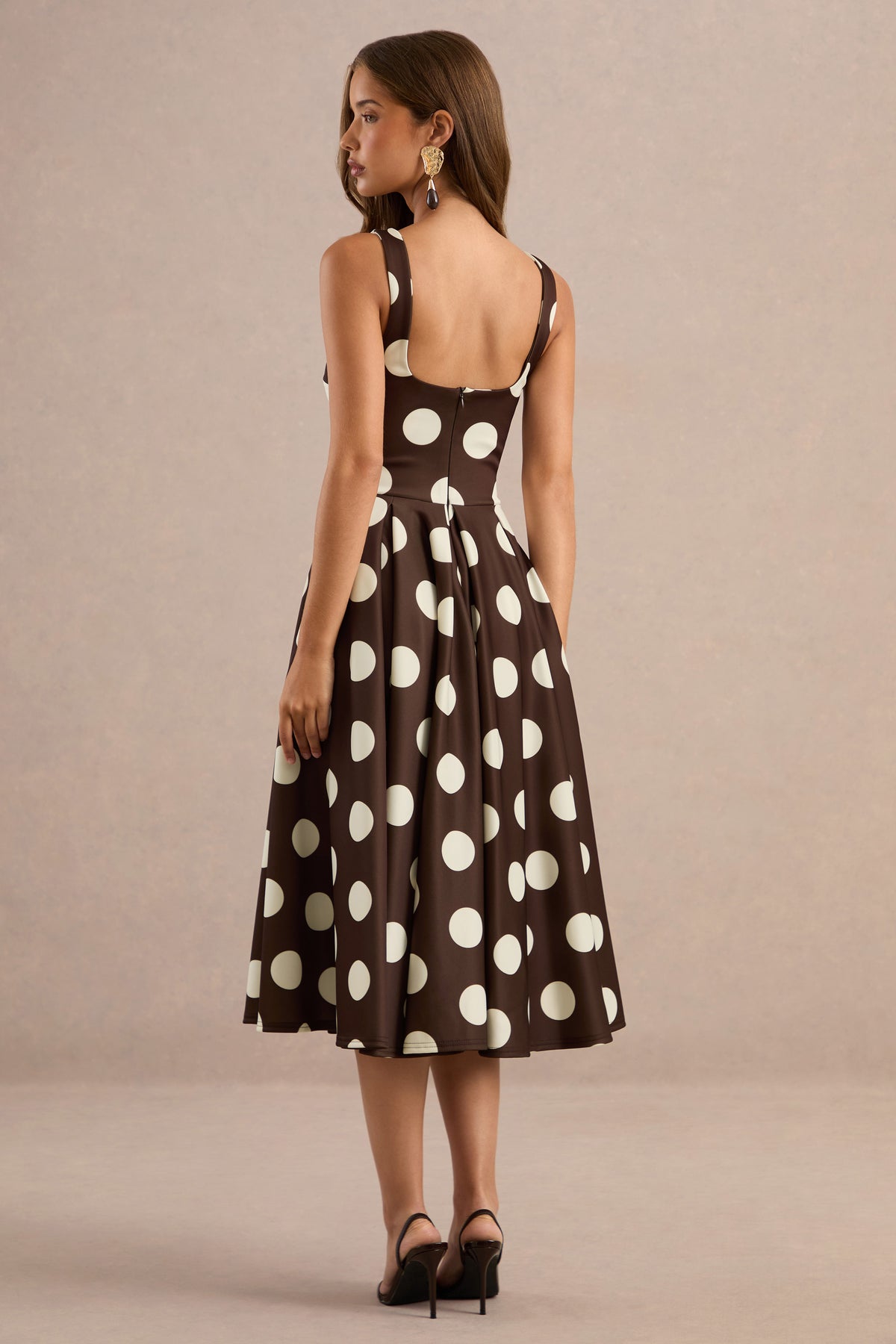 ECM_HR_CL136792022_Berta Dark Brown Polka-Dot Square-Neck Midi Dress 94.jpg