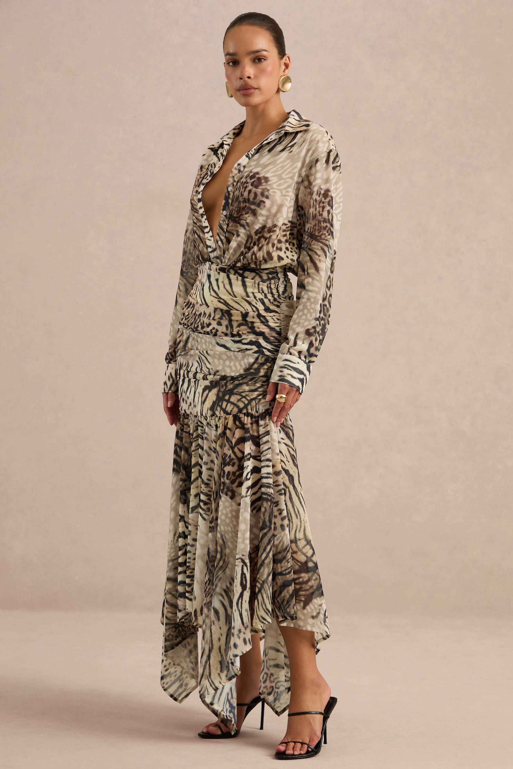 ECM_HR_CL136820021_Kris Brown Animal Print Plunge-Neck Maxi Dress With Ruched Detailing 21.jpg