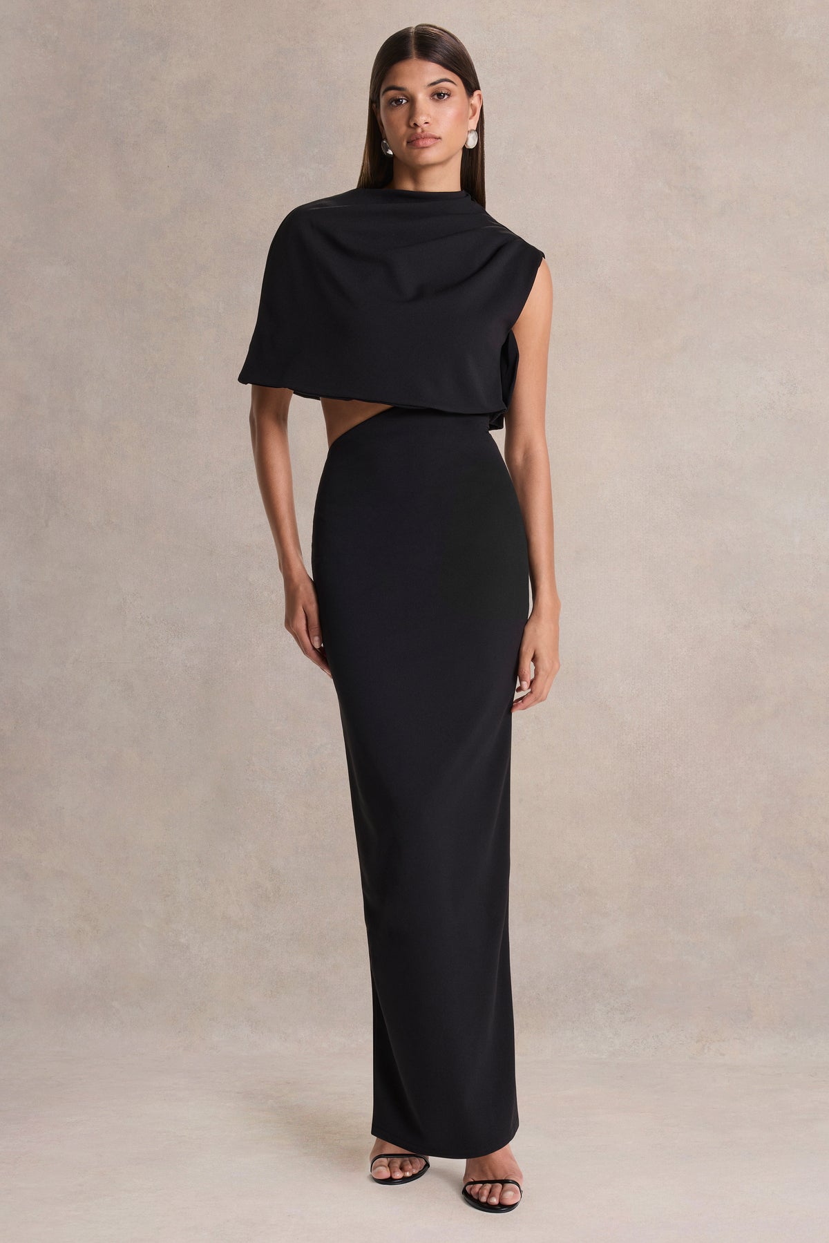 HR_CL136920002 - Roseth _ Black High-Neck Maxi Dress With One-Sleeve And Body Cut-Out Detail 01H.jpg