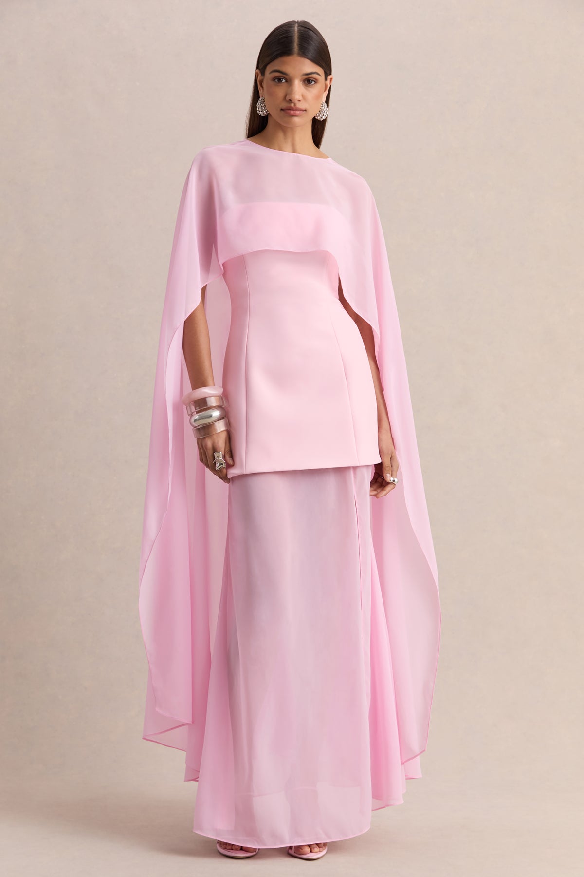 CL13695708106_ECM_HR_CL136957081---Chessa-_-Light-Pink-Boat-Neck-Maxi-Dress-With-Sheer-Cape-02_HERO