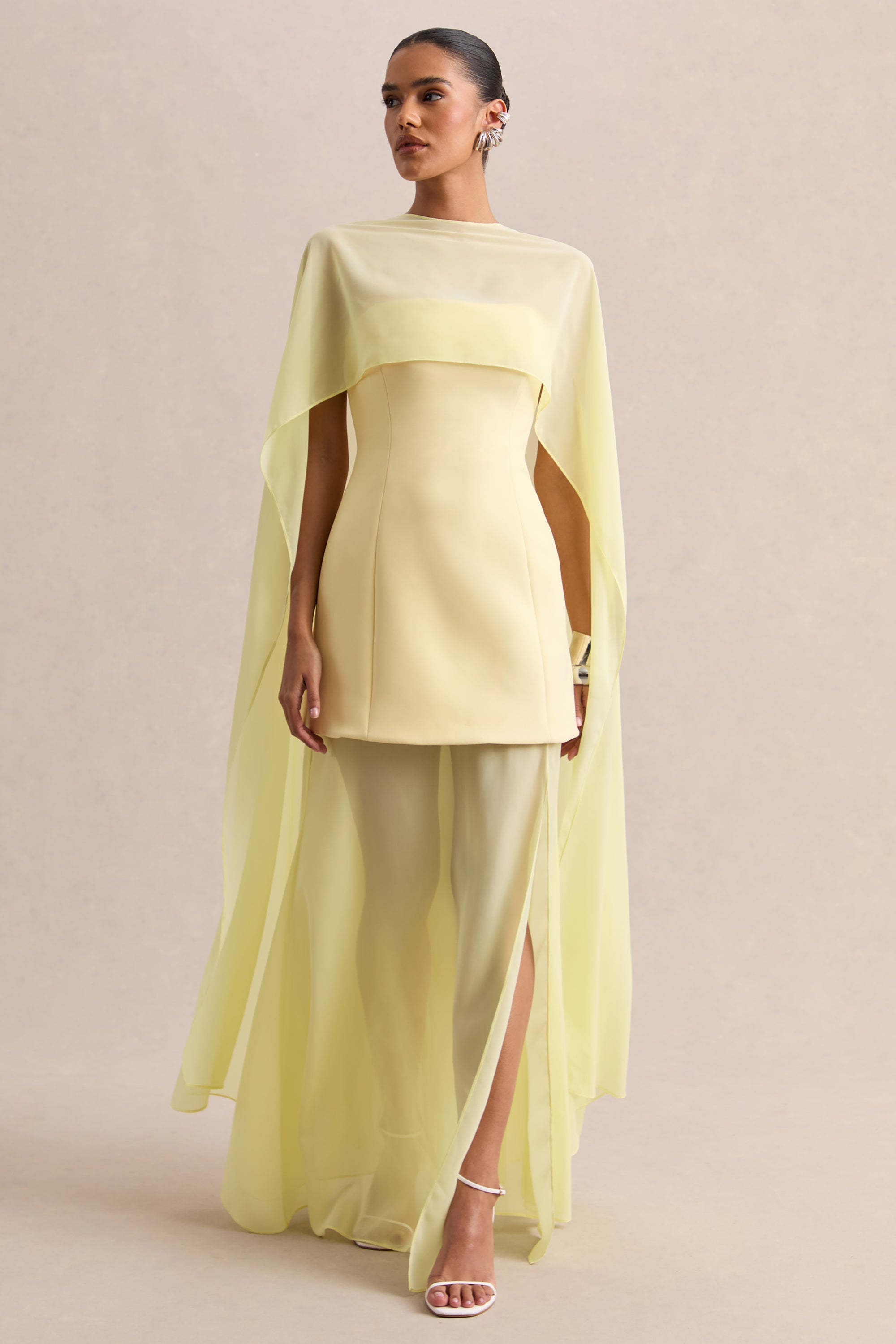 sheer maxi dress uk Sheer Maxi Dress with Tiered Overlay Olvi's Lace