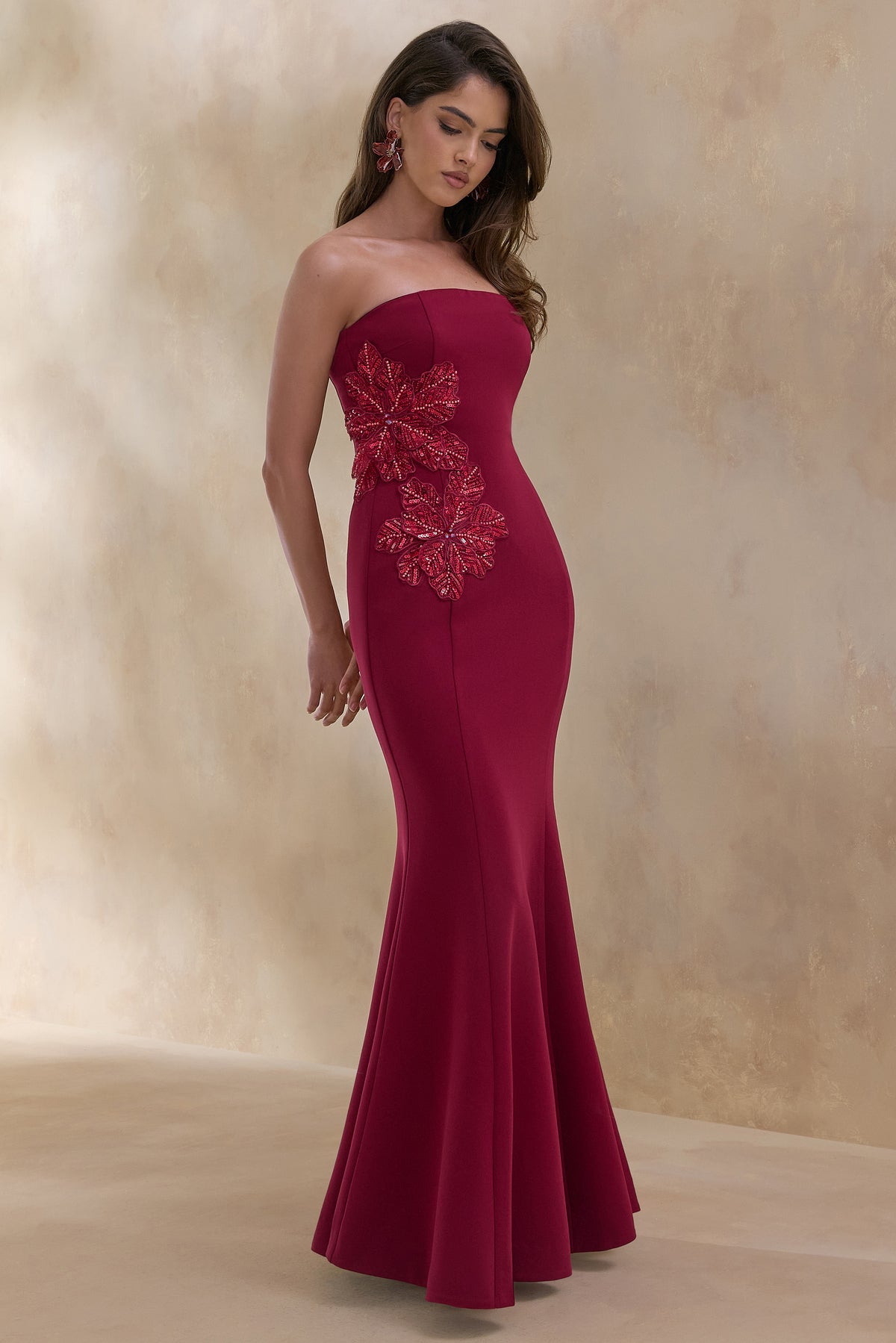 ECM_HR_CL136992069 Aylana _ Burgundy Bandeau Maxi Dress With Embellished Detail 2.jpg