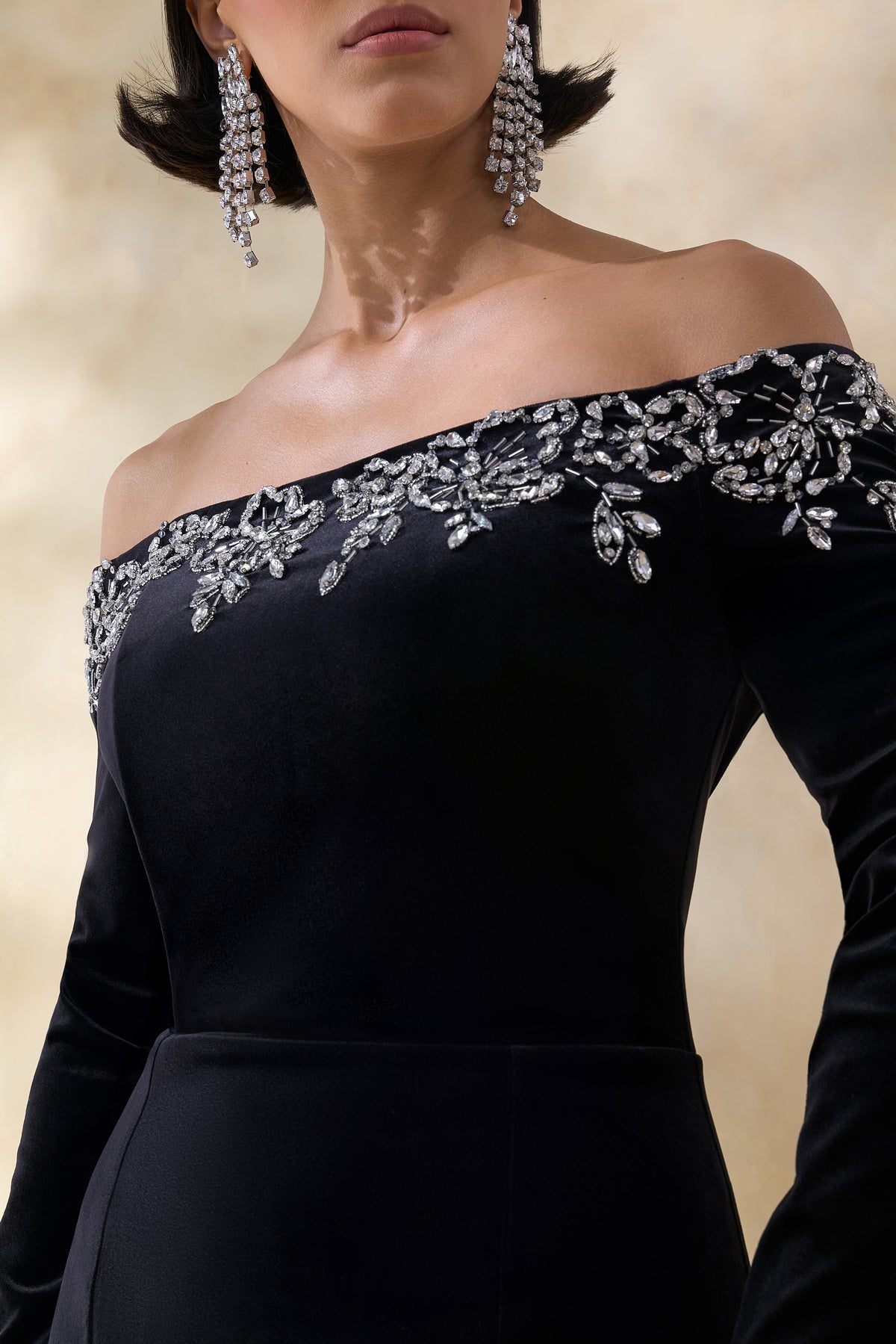 ECM_HR_CL136999002 Fern _ Black Velvet Embellished Bardot-Neck Maxi Dress 0.jpg