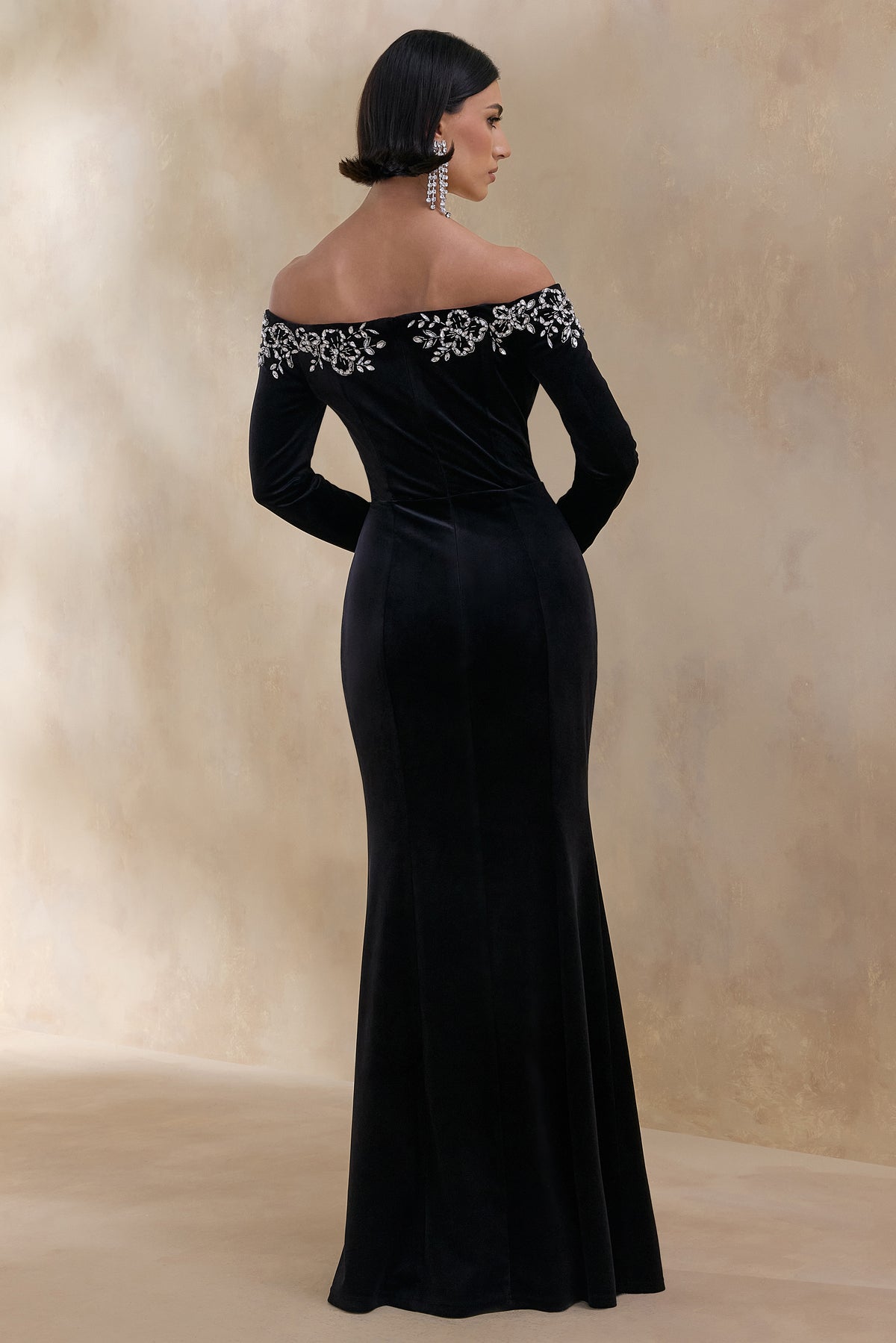 ECM_HR_CL136999002 Fern _ Black Velvet Embellished Bardot-Neck Maxi Dress 5.jpg