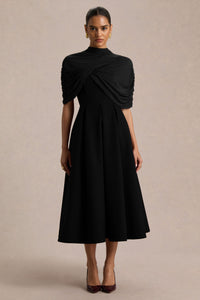 CL137012002_Thalia  Black High-Neck Midi Dress With Sheer Mesh Cape1.jpg