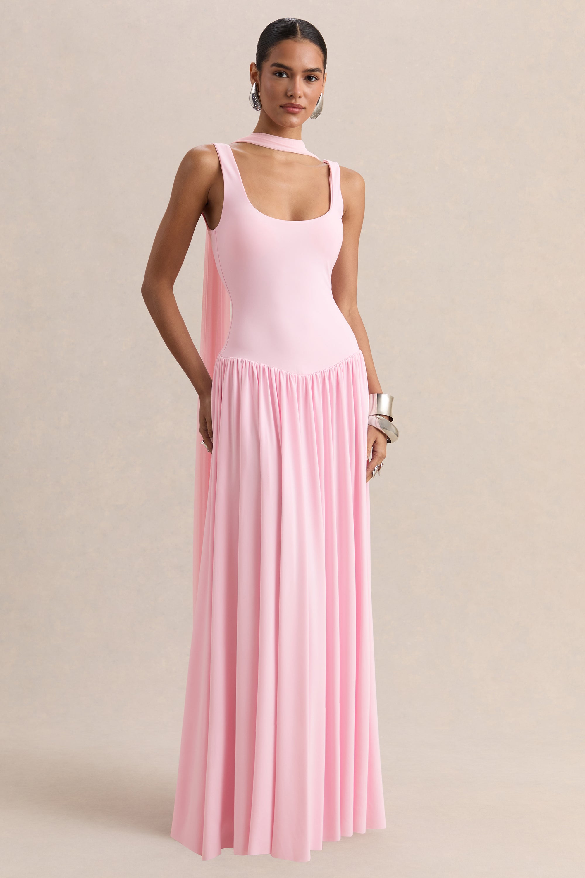 pink maxi dress uk Elysium Pink Maxi Dress - US 2