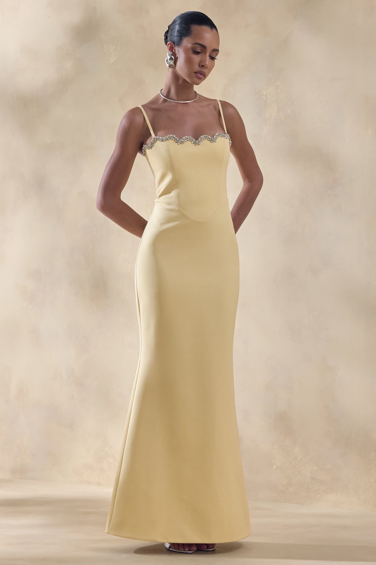 ECM_HR_CL137261121 - Story | Lemon Scalloped Sweetheart-Neck Maxi Dress With Embellished-Detailing 3.jpg