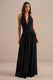 ECM_HR_CL137280001 - Bettina | Black Plunge-Neck Maxi Dress With Gathered-Detailing1.jpg