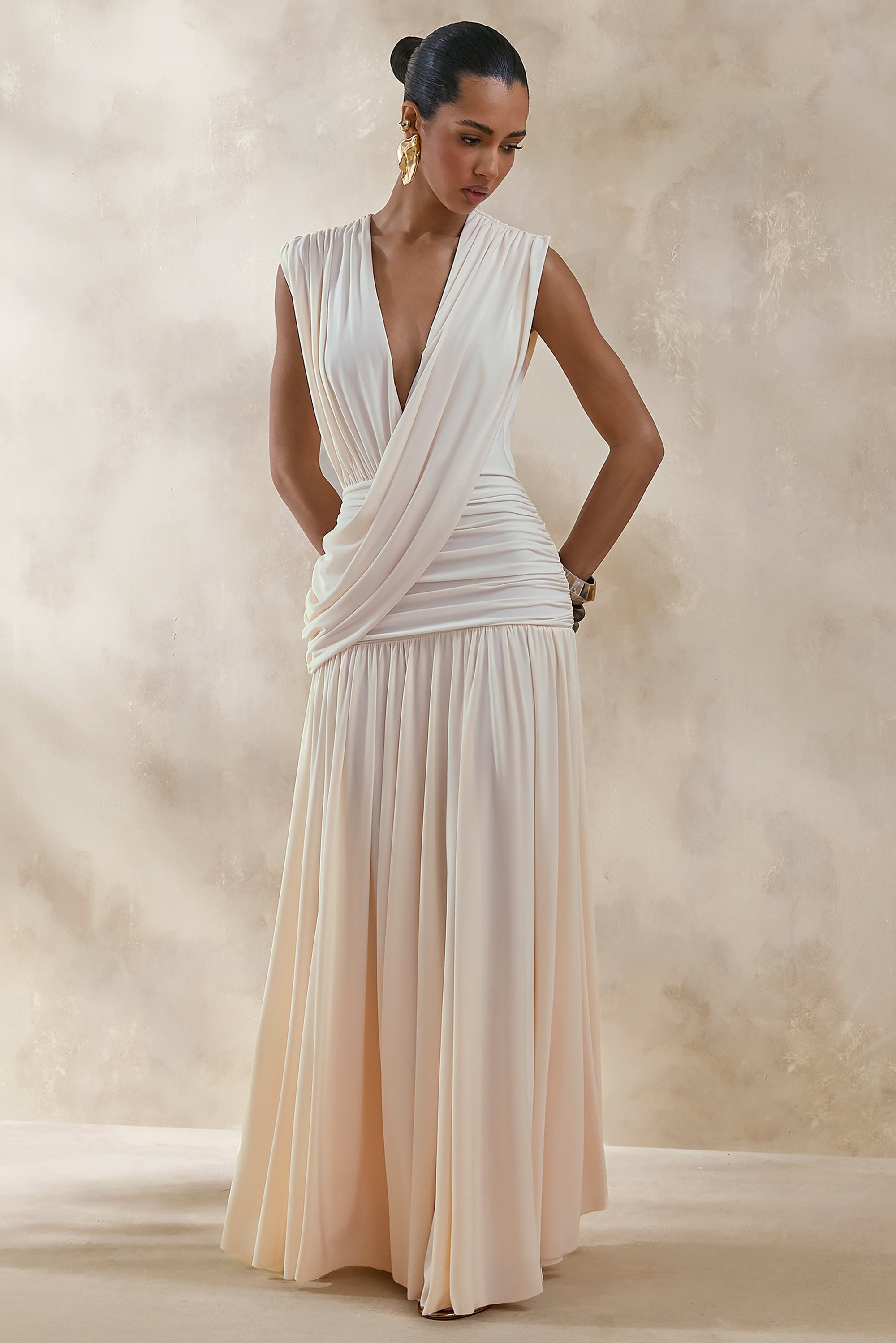 cream maxi dress uk Rosii Maxi Dress Cream