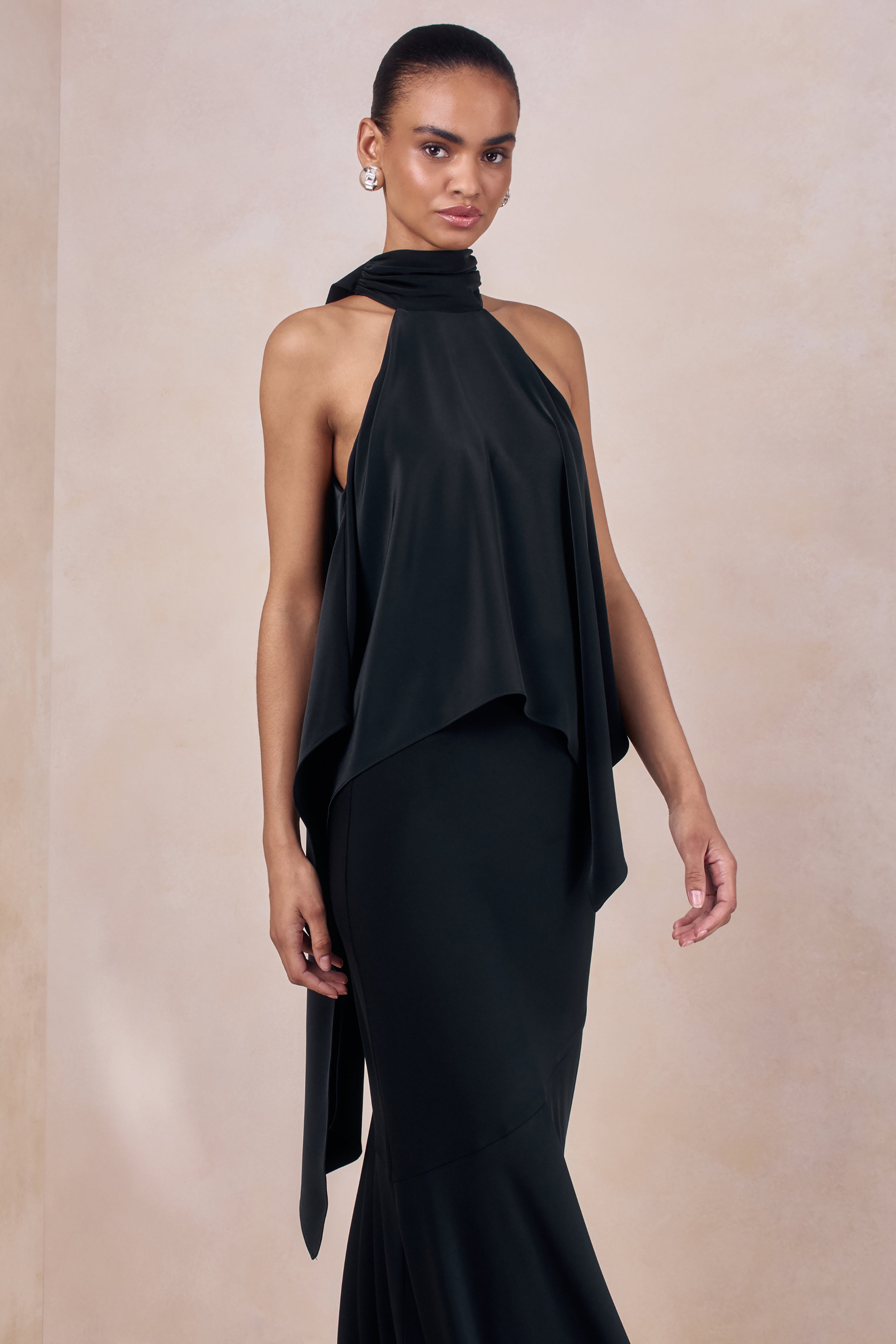 新品】CITY GLOW HALTER NECK DOT CAMISOLE Halter Neck Twist Front