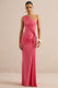 Lunoria Coral Asymmetric-Neck Maxi Dress With Gathered-Detailing CL137330073 2.jpg