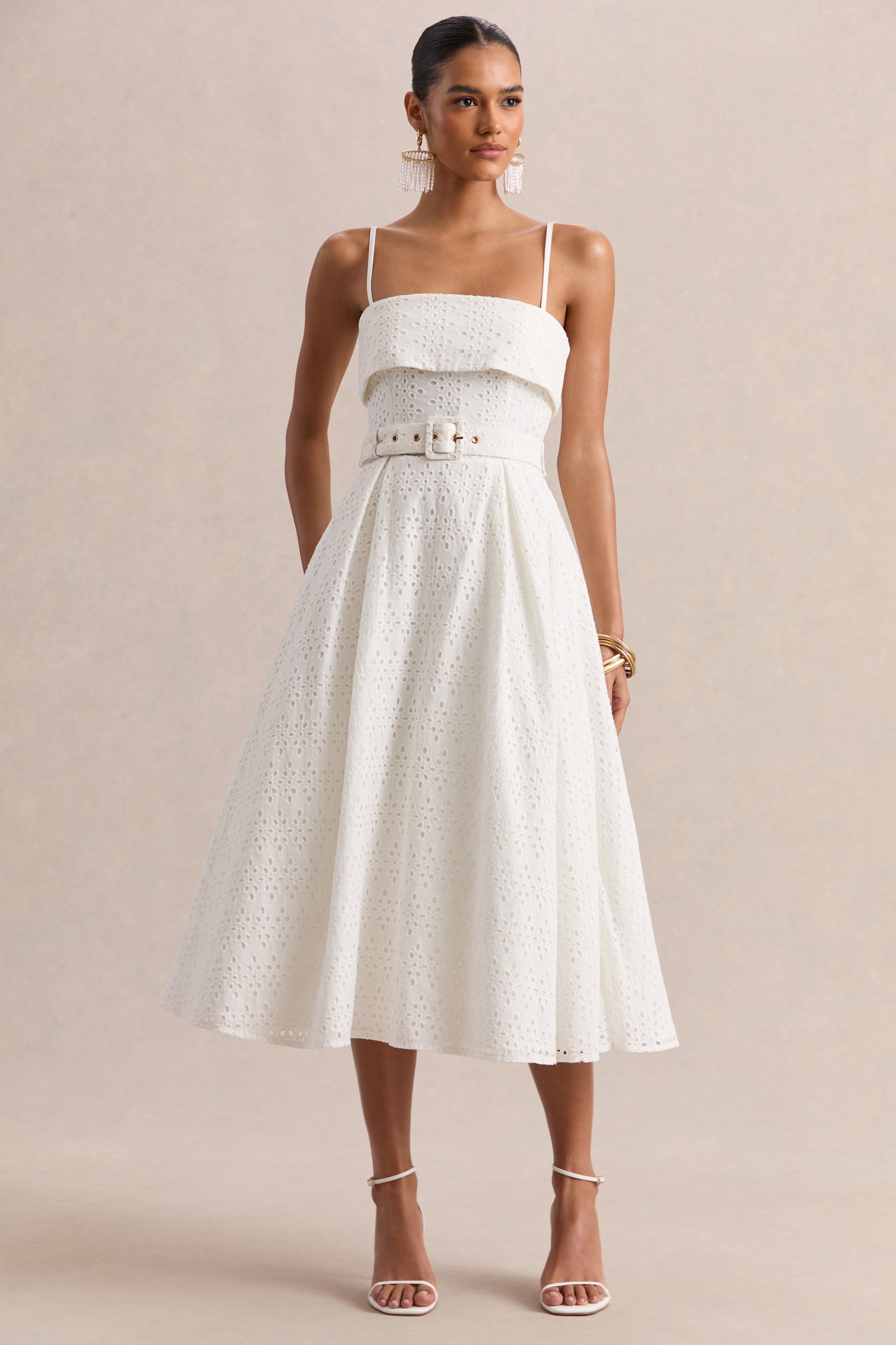 cream midi dress uk Midnight Siren Sequin Midi Dress - Cream - Stylish DRESSES