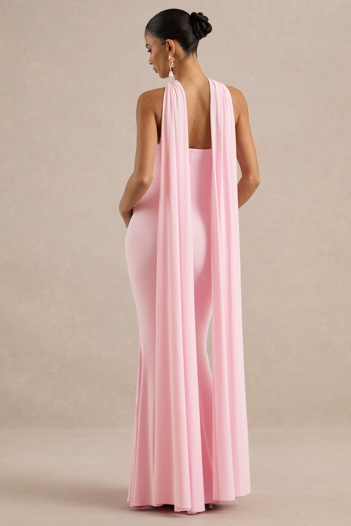 ECM_HR_CL137371081 - Lyra | Light Pink Cross Halter-Neck Maternity Maxi Dress With Cape5.jpg