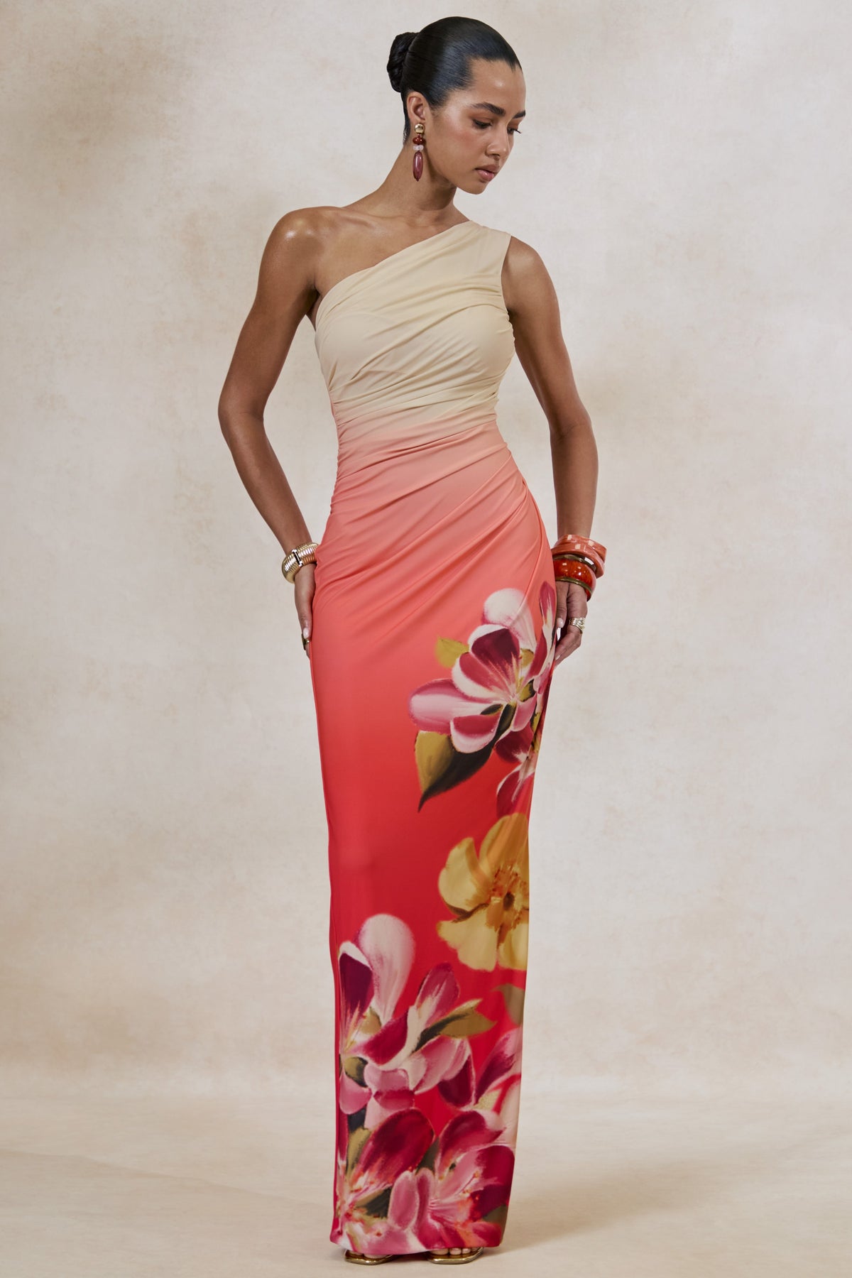 ECM_HR_CL137412234 - Hazel _ Orange And Pink Floral Print Asymmetric-Neck Maxi Dress1.jpg